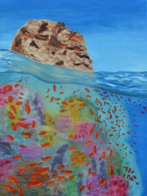 Coral reef / oil on canvas / 60 x 80 cm / 2018